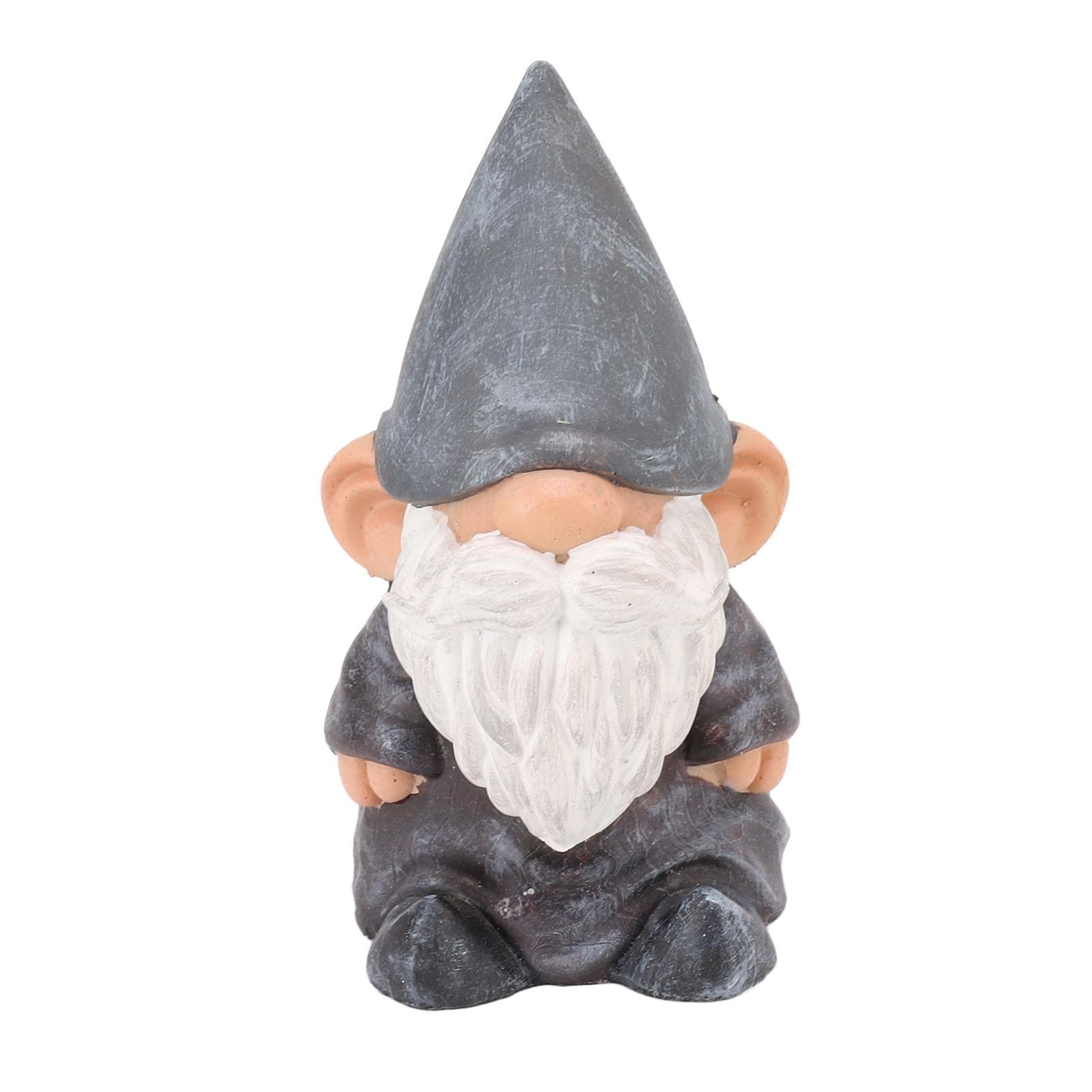 Garden Gnome Resin Structure Stable Bottom Retro Style Gnome Figurine for Patio Porch Decorations