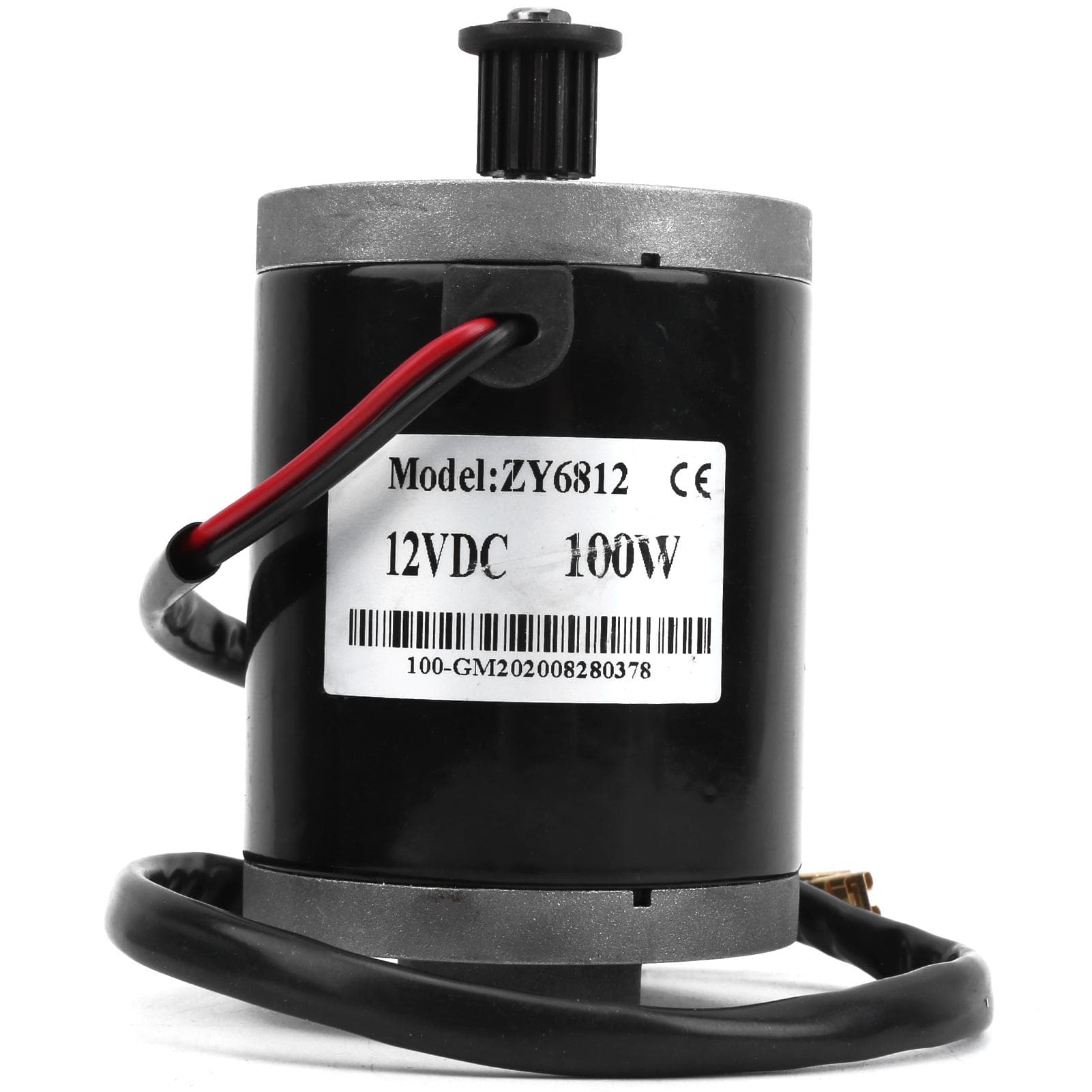 12V 100W High Speed Brush Motor with 384 Pulley Belt Electric Motor for Electric Scooter