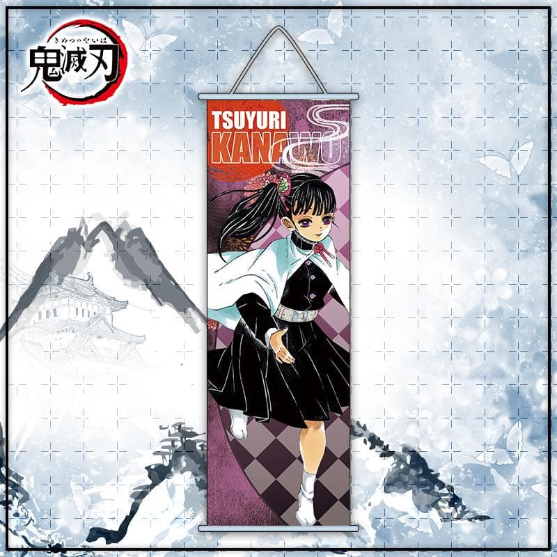 Demon Slayer Wall Chart Anime Kamado Tanjiro Nezuko Canvas Poster Modern Home Decoration Living Room Pendant Gift