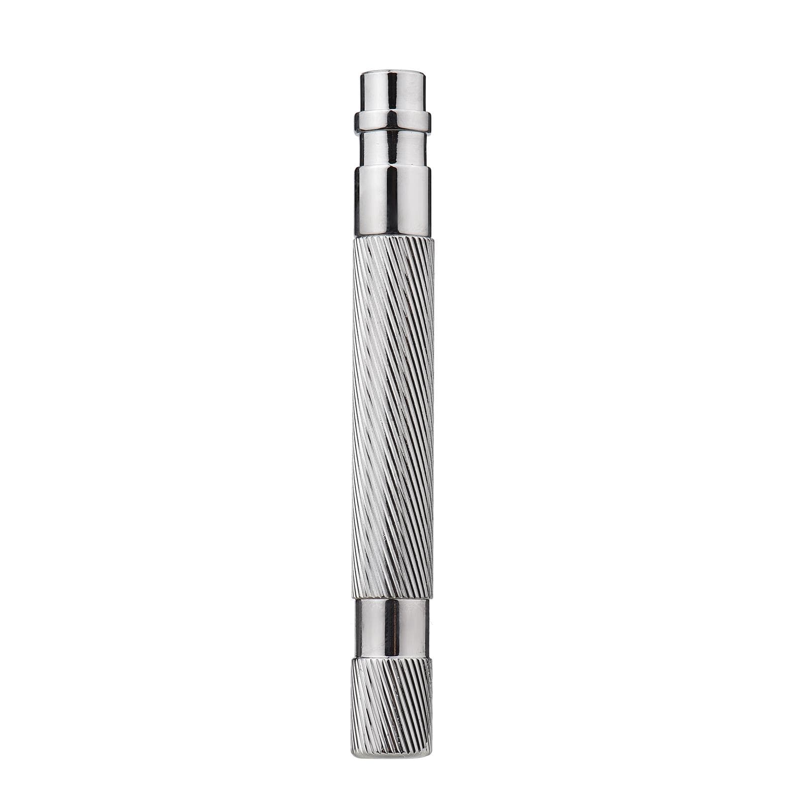 Shaving Handle for Safety Beard Razor Double Edge Shaving Razor Replacement Handle Grip Stainless silver