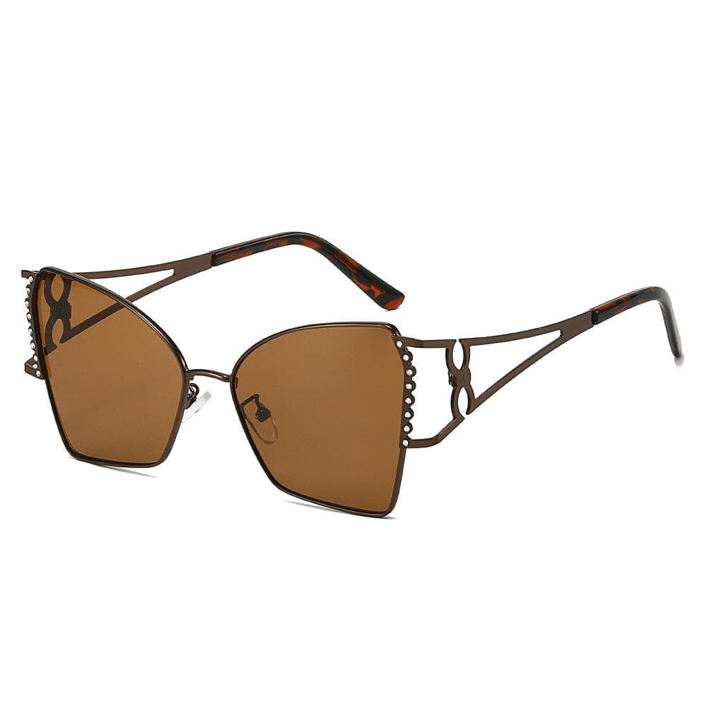 Luxury Diamond Gradient Polygonal Sunglasses Y2K Hollow Design UV400 Protection for Women Men Fashion Street Casual as picture