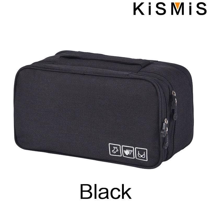 1PCS Large Capacity Underwear Storage Bag Daily Travel Portable Brassiere Organizing Bags Travel Supplies black