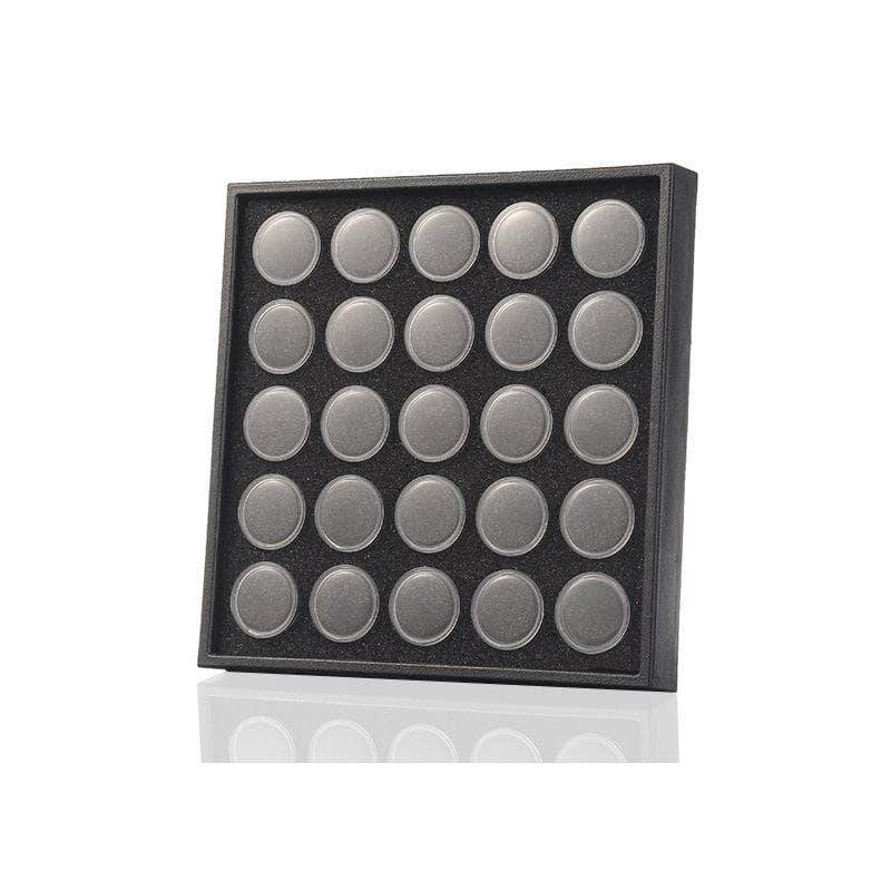 1Set Display Case Diamond Gemstone Storage Box Small Round Plastic Containers Box Jewelry Organizer Container with Foam