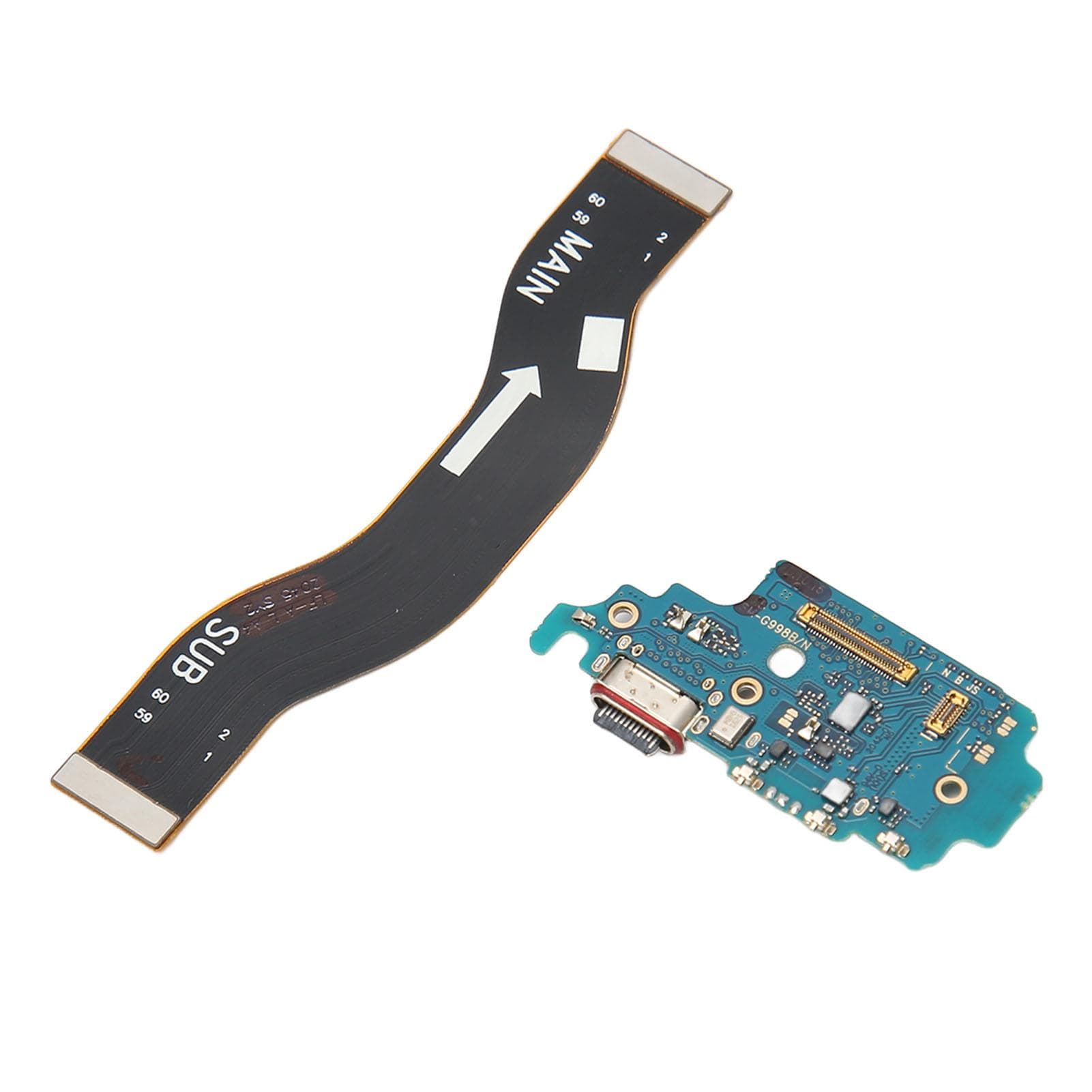 Charging Port Replacement for Galaxy S21 Ultra 5G G998B EU Version PCB USB C Dock Connector Flex