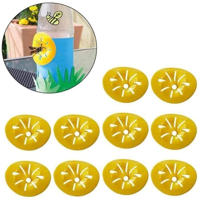 Pièges à Guêpes,10PCS Piège à guêpes en Forme de Fleur Attrape-Abeilles Attrape-Insectes Maison de Jardin Mini piège à guêpes Volant