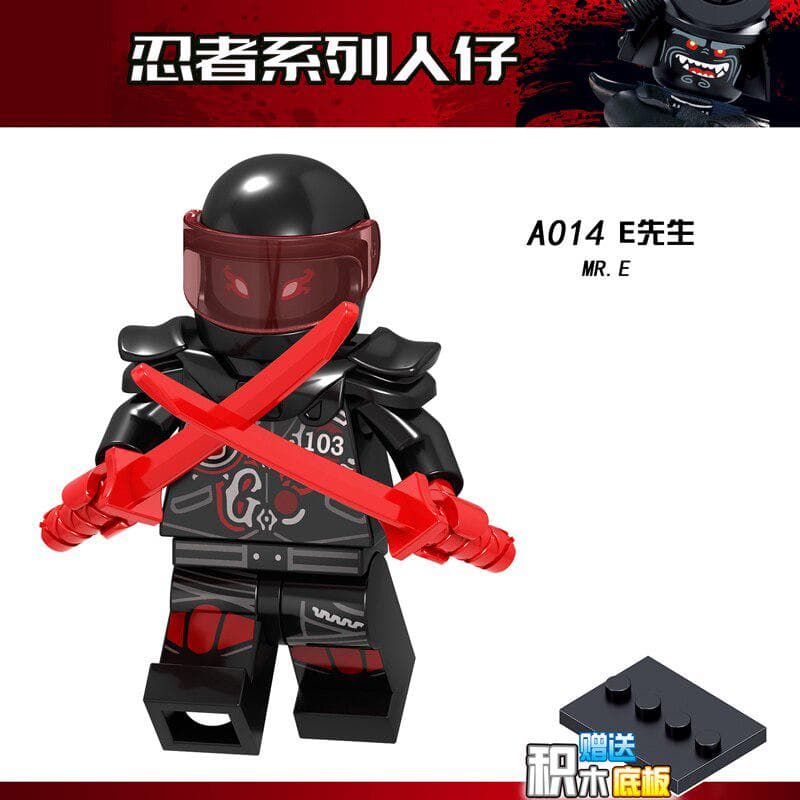 Ninja Figures Jay Kai Lloyd Nya Zane Cole Samurai X Master Wu Building Blocks Set Ninja Movie Action A014