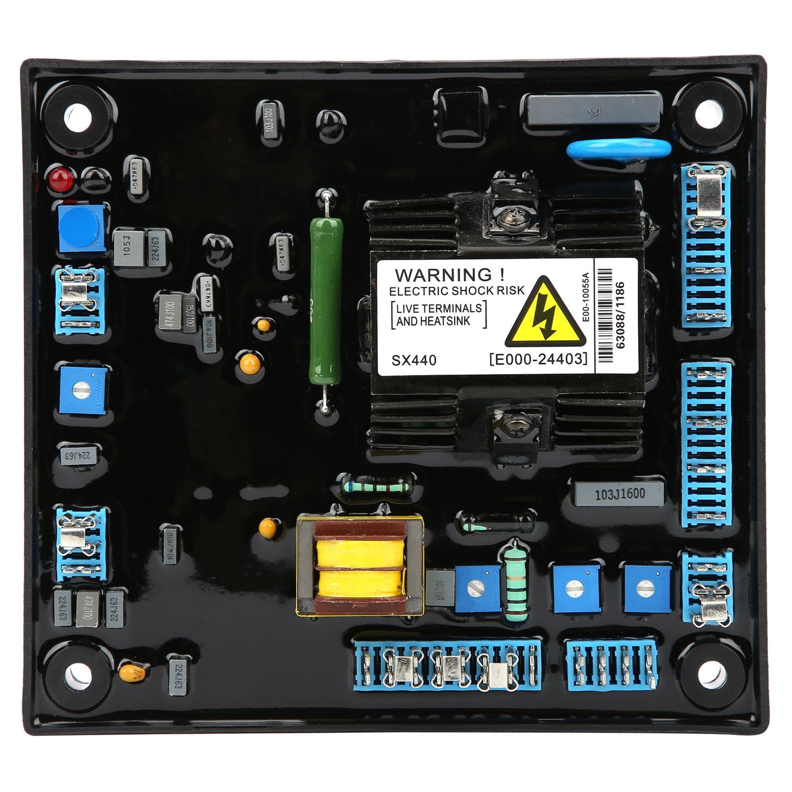 Brushless Generator Voltage Regulator Adjustable AVR Stabilizer with High Resistance SX440