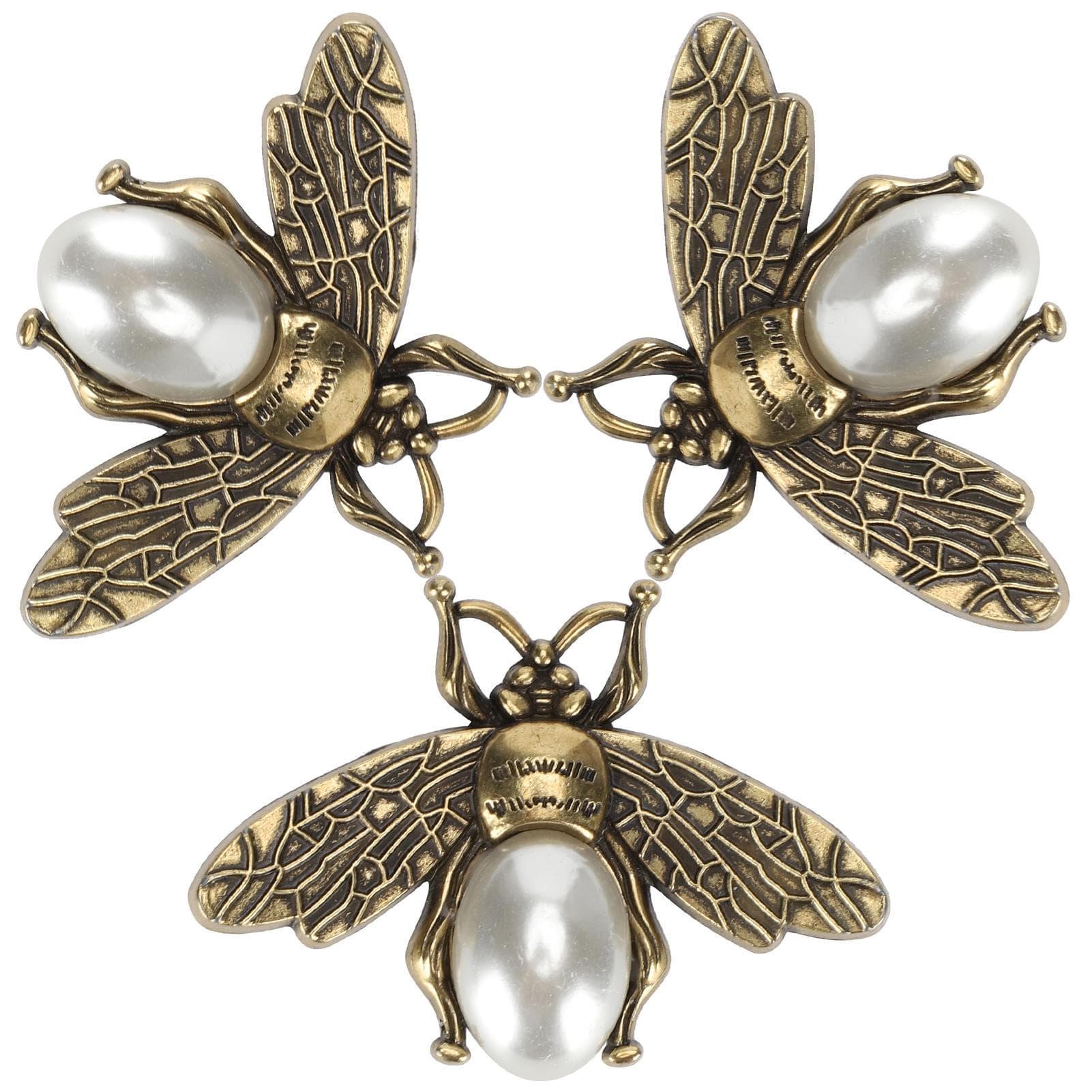 3Pcs Fashionable Shoe Clip Elegant Wedding Multifunctional Shoes Buckle Clothing AccessoriesGold white