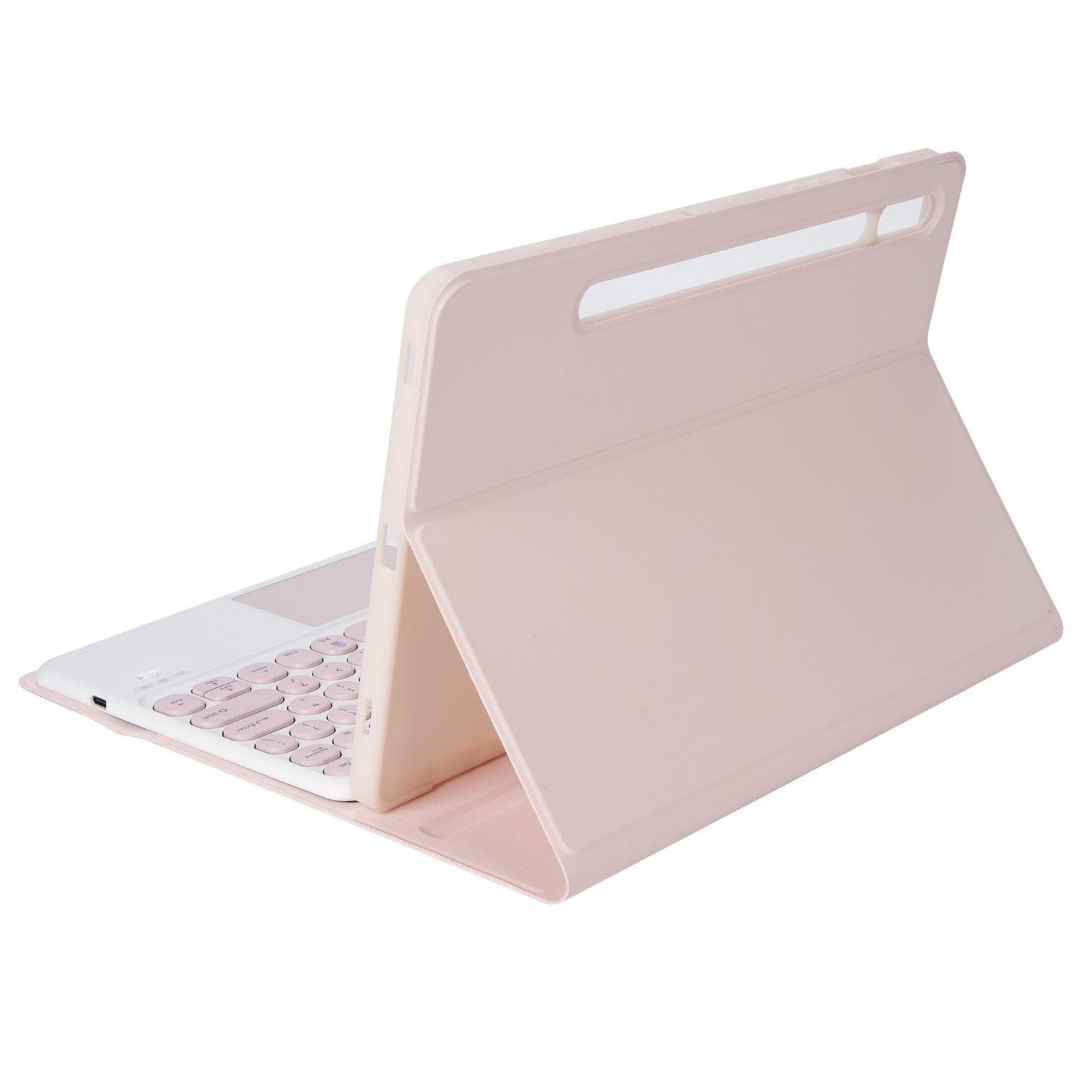Suitable for Samsung Tab S9FE Bluetooth keyboard protective cover A9plus round cap touch keyboard sky blue
