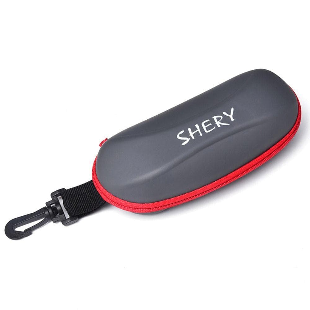 Portable EVA Glasses Case Sunglasses Reading Glasses Zipper Bag Anti-pressure Protective Box grey