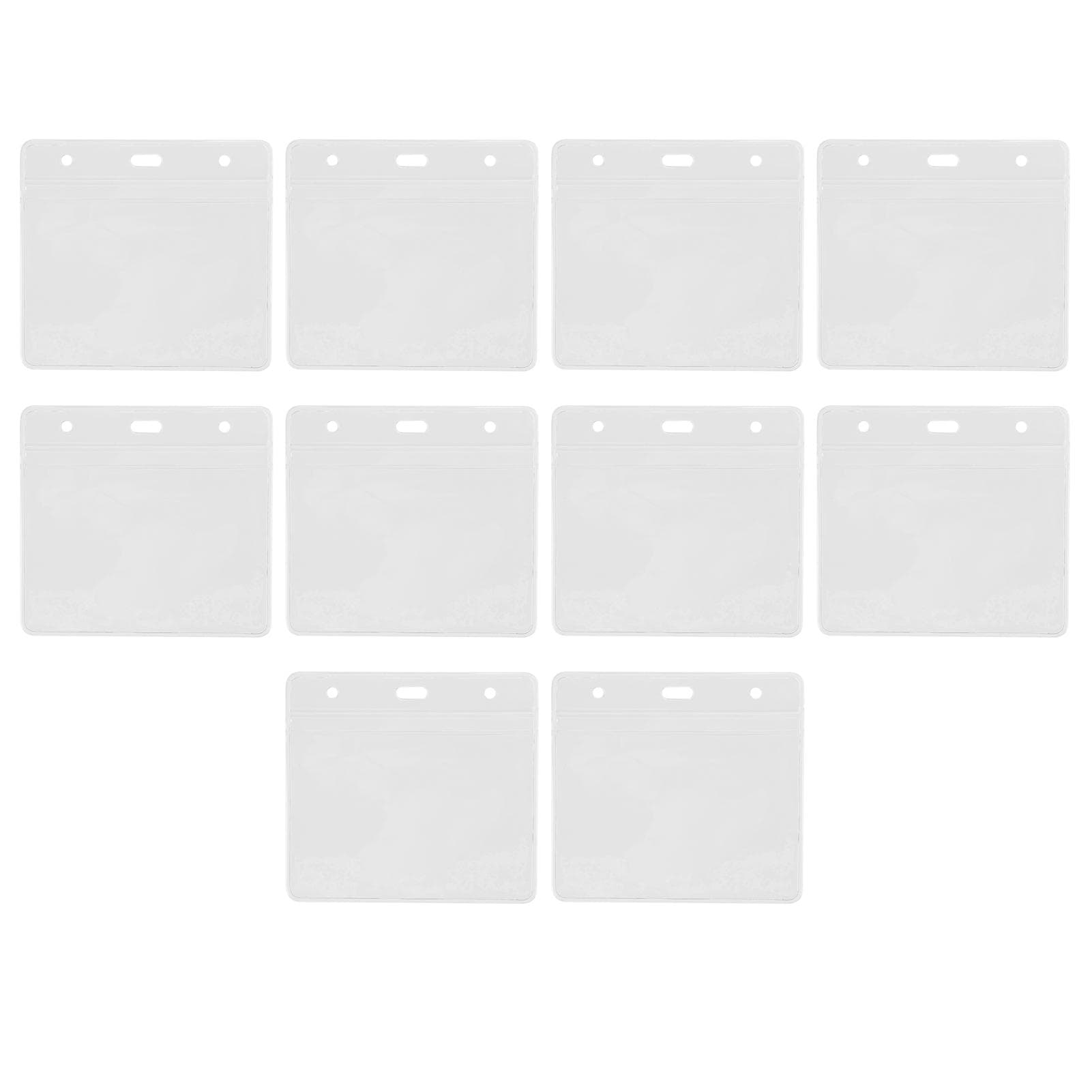 10PCS Card Protector Waterproof Immunization Record Card Holder Clear PVC Sleeve