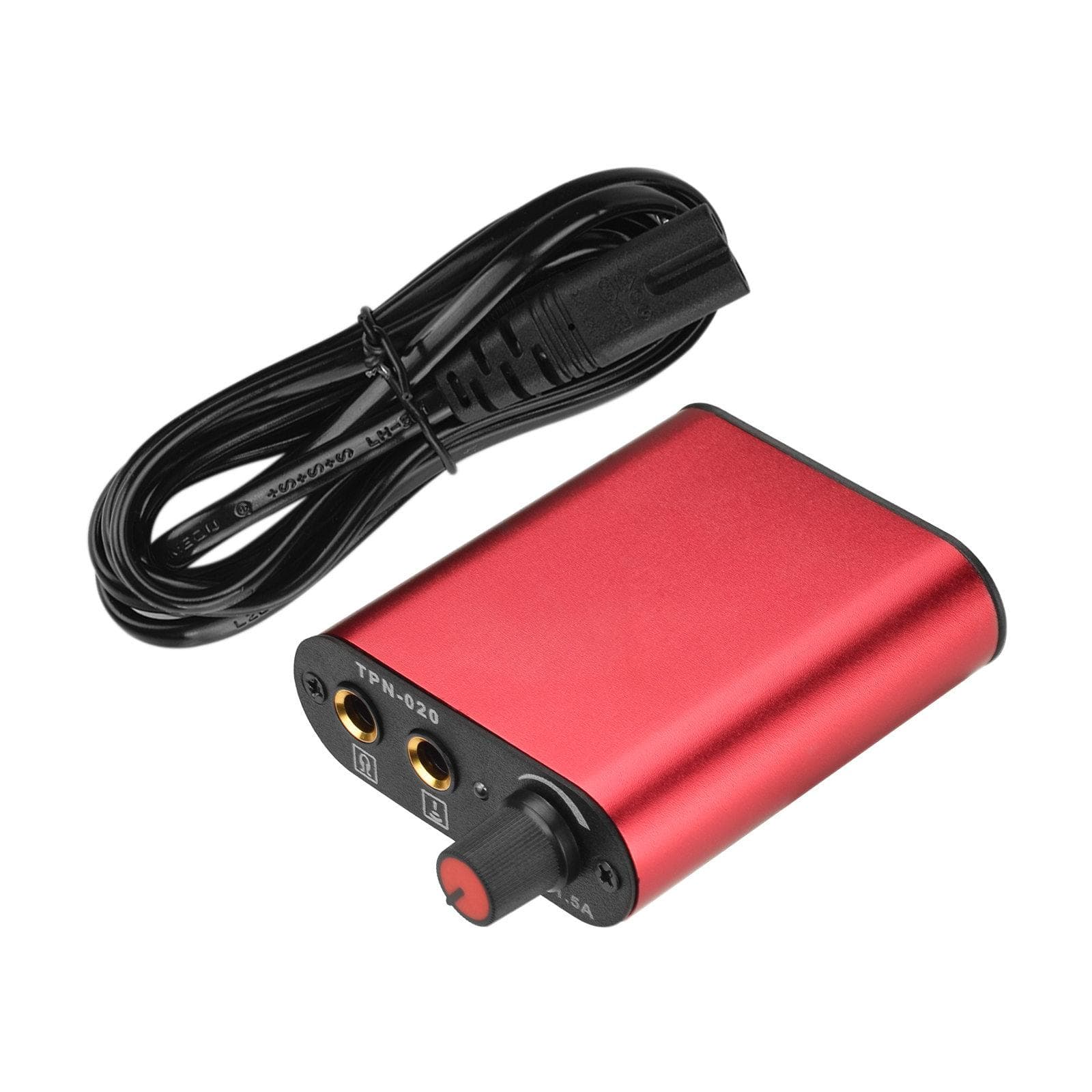 Stainless Steel Tattoo Power Supply Voltage Stabilizer Regulator Transformer For Coils and Rotary EU Plug red