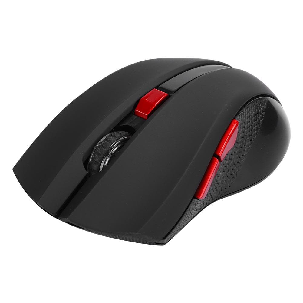2.4G Wireless Mouse Light Weight Computer Accessory 6 Key Black for Laptop Business Office