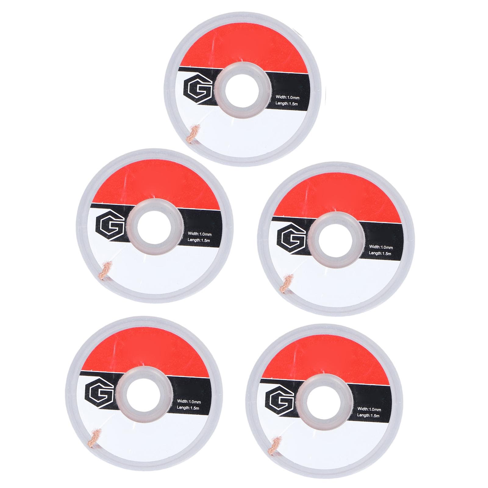 5Pcs TGK?1015 Solder Wick Oxidation Resistant Professional Desoldering Wick for Soldering Components