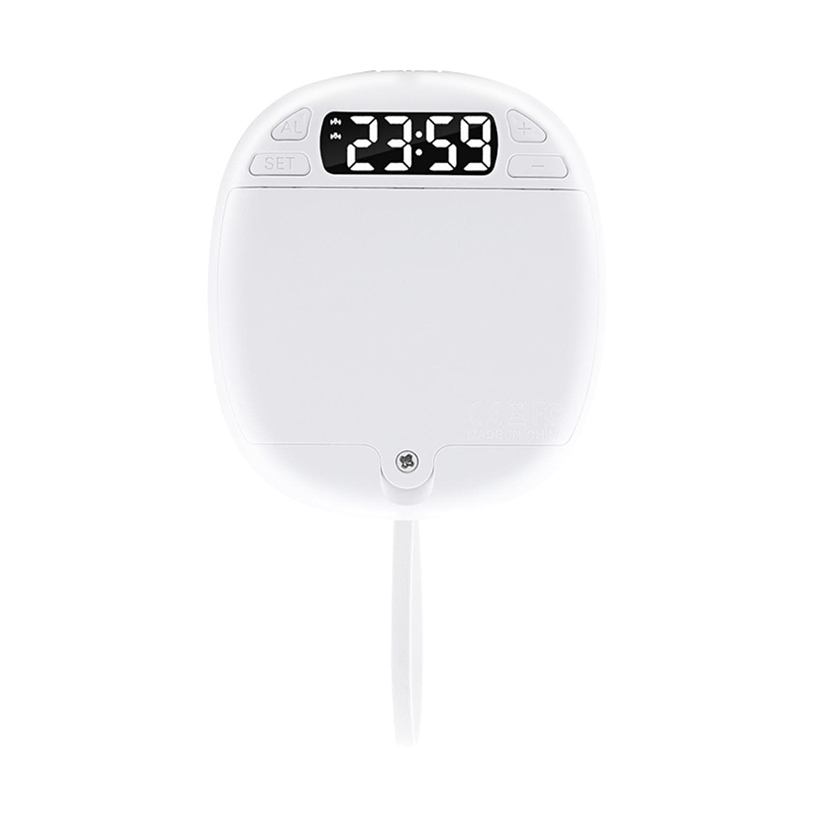 TS-BC670 Silent Vibration Alarm Clock Students Wake Up Strong Wake Artifact Creative Cute Pet Mute white