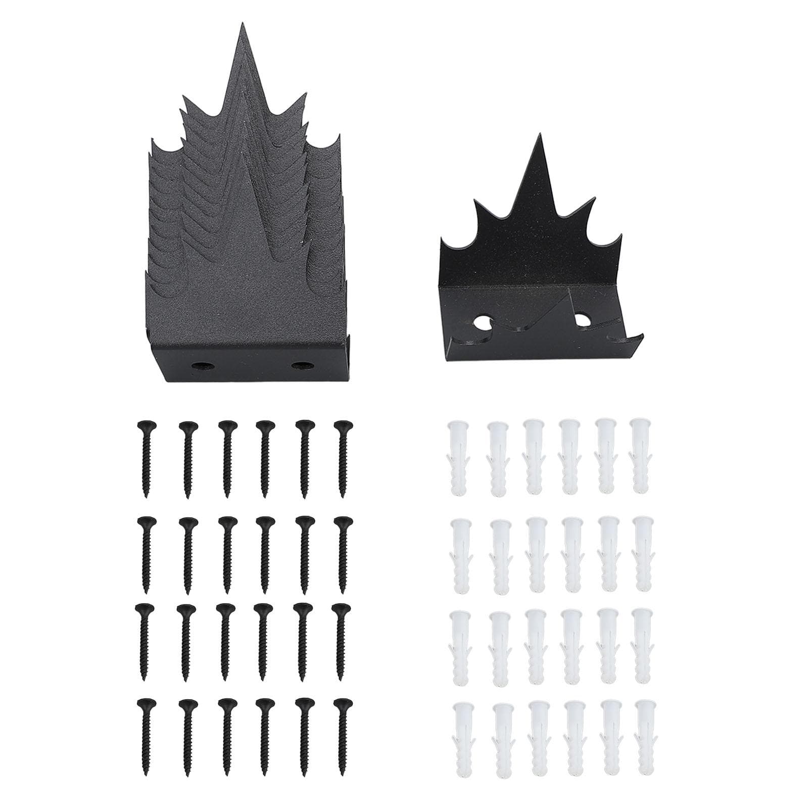 12pcs Security Fence Spikes Iron Anti Intrusion Two Layers of Anti Rust Coating Anti Thief Fence