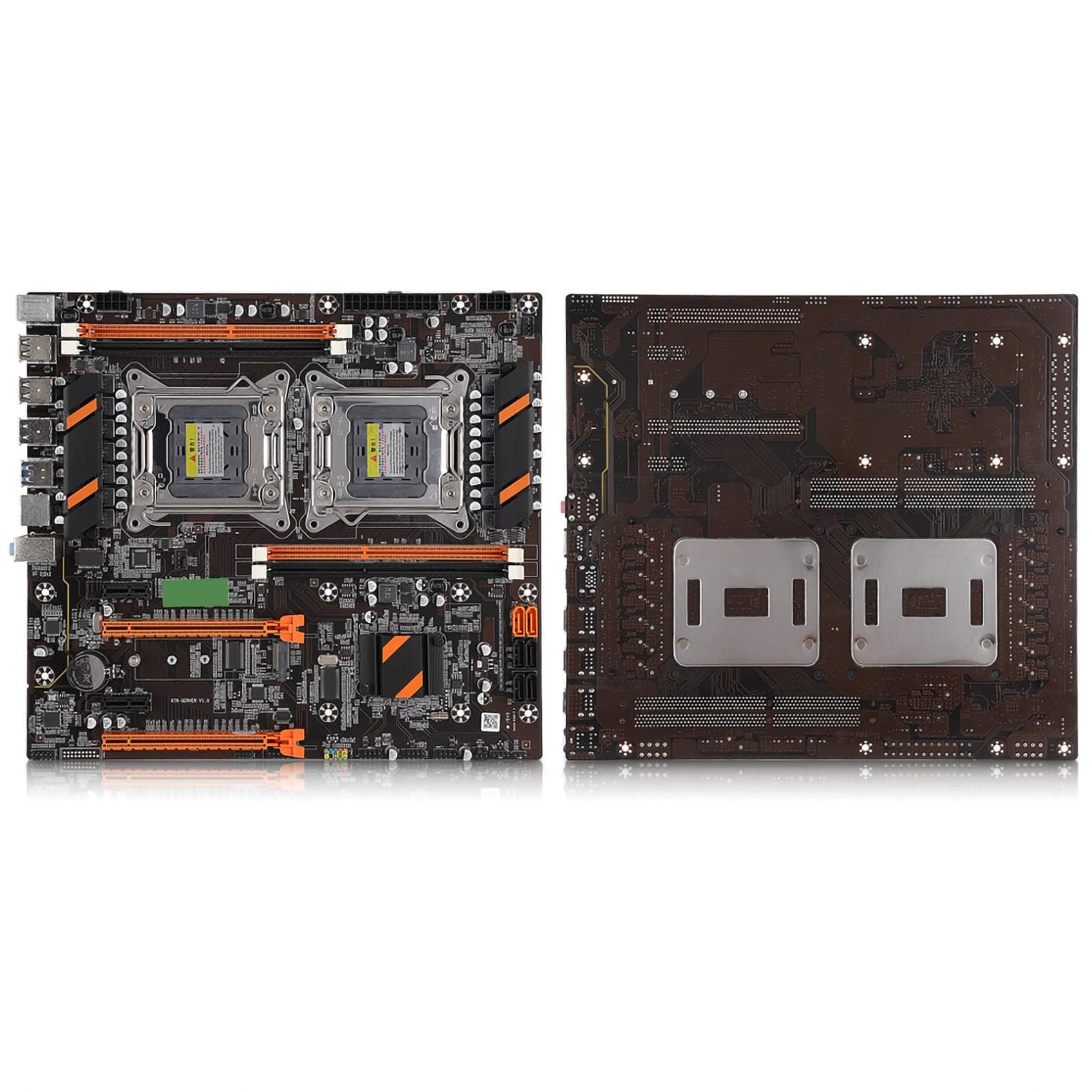 Desktop Motherboard Dual Socket Built In Rear 2 x USB3.0Gigabit LAN Card X79 with SATA Cable