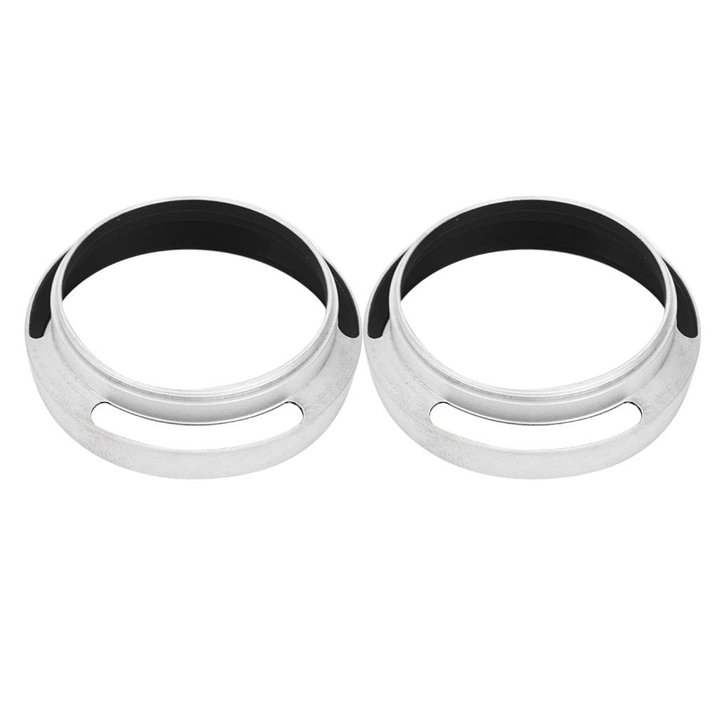 2 pcs Aluminum Alloy 52mm Silver Camera Metal Lens Hood Replacement for Leica