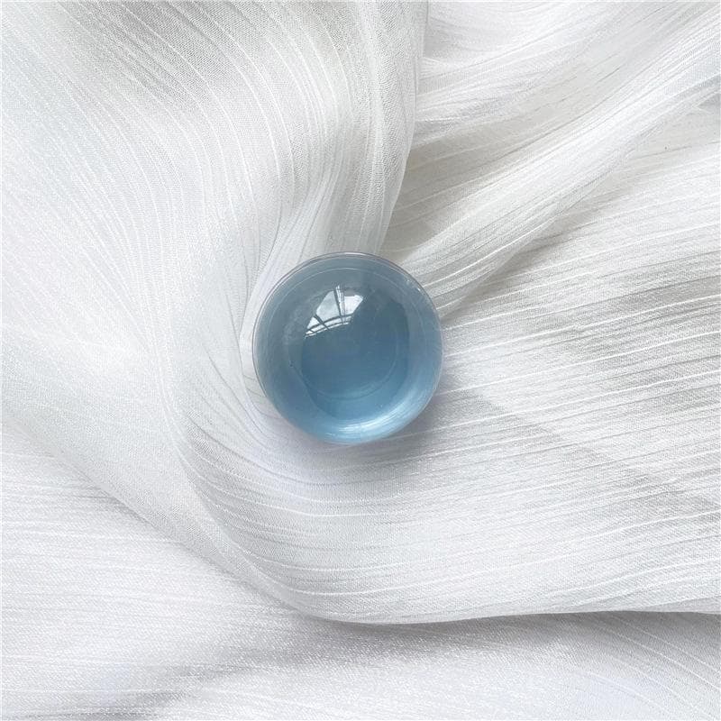 Candy Color Series Transparent Epoxy Crystal Ball Phone Stand K3 blue