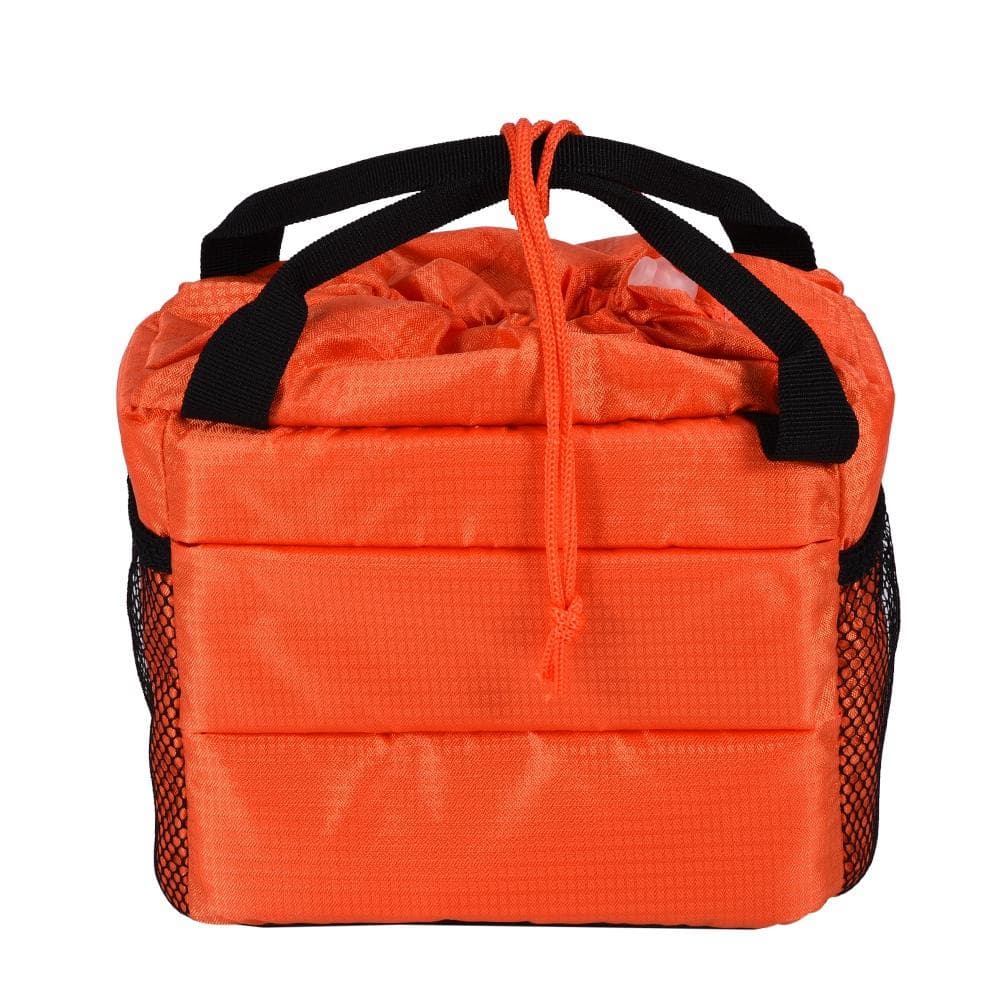 Waterproof Insert Partition Camera Hand Bag Shockproof Padded Divider Case for DSLR(Orange) orange