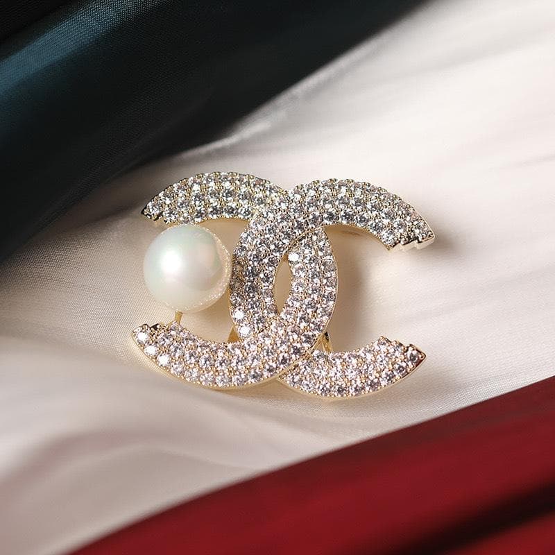 03 Premium Light Luxury Micro-Inlaid Zircon Bow Super Flash Bead Retro Brooch