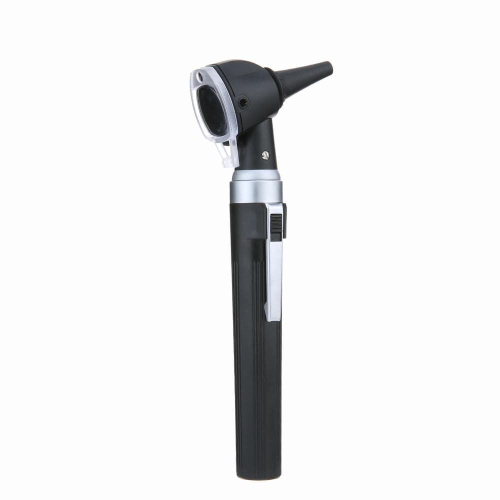 Carevas Fiber Optic LED Otoscope 3X True View Full Spectrum Home Physician Ear Care Diagnostic Set XHL Bulb black