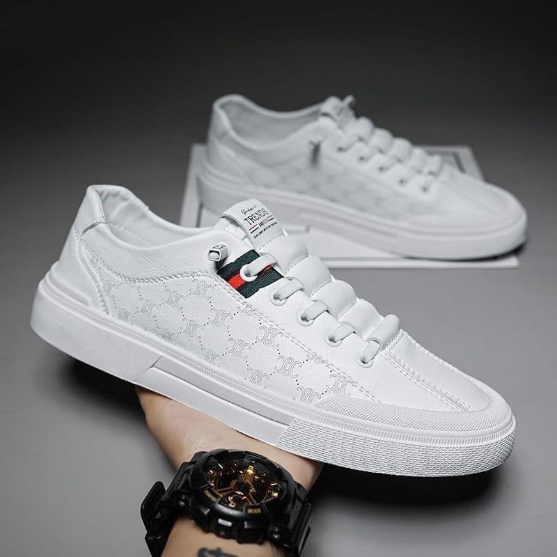 Men's Shoes, Summer Fashion White Shoes and Sports Sneakers 39 white