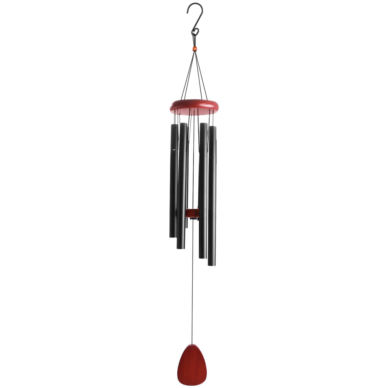37 Aluminium Black Wind Chimes Create An Atmosphere for Outdoor Garden Patio Farmhouses Terraces Decoration Front Porch Gift black