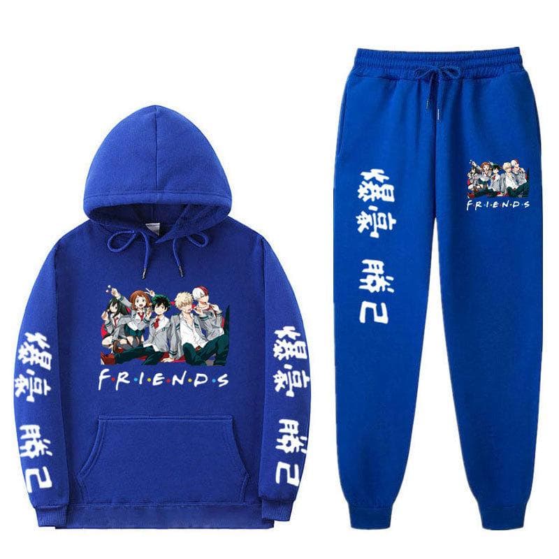 Sportswear Set Anime My Hero Academia Men and Women Casual Sports Suit My Hero Academia Hooded Suit XXXL