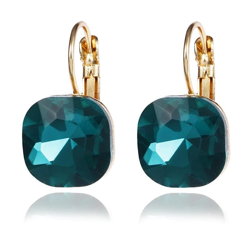 Engagement Simple Crystal rhinestone Dangle Earrings For Women Shiny Earrings Female Jewelry