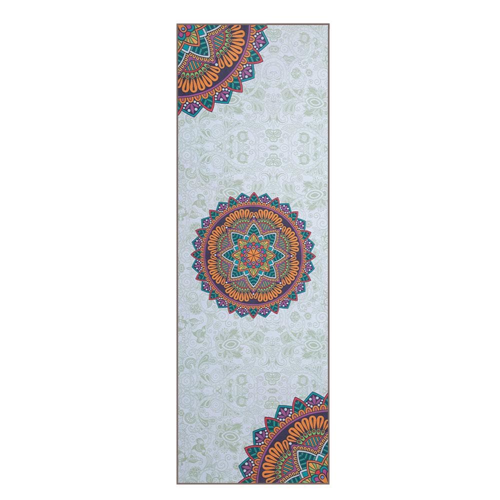 Yoga Mat Print Qucik Dry Non-Slip Foldable Yoga Towel Fitness Blanket