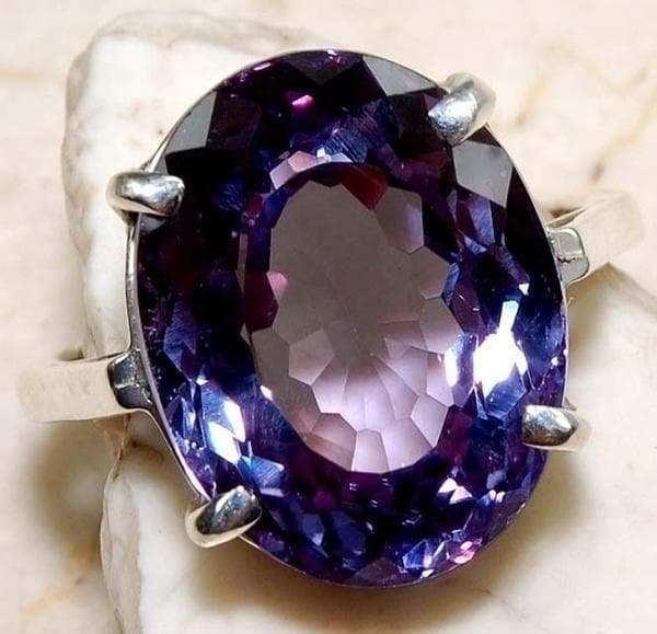Purple Gemstone Wedding Ring 7