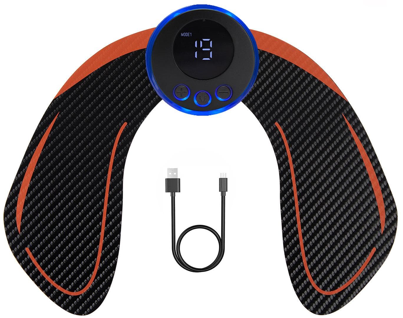 USB Rechargable EMS Muscle Stimulator Electric Massage Therapy Pain Relief Digital Meridian Full Body Massager Fitness Hip Trainer