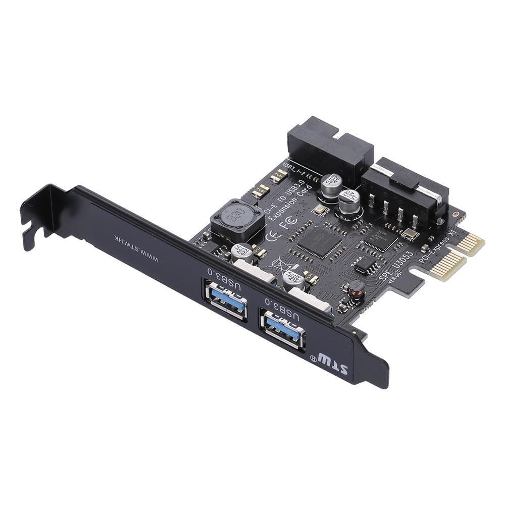 STW USB3.0 2 External Port + 2 Internal Port 19Pin Header PCI Express Card