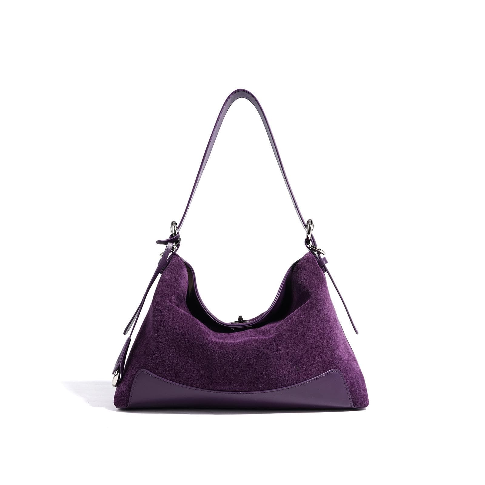 Commuter Single-shoulder Crossbody Bag, Large-capacity Tote Bag, Underarm Bag, Classic and Fashionable Women's Bag for Autumn and Winter purple