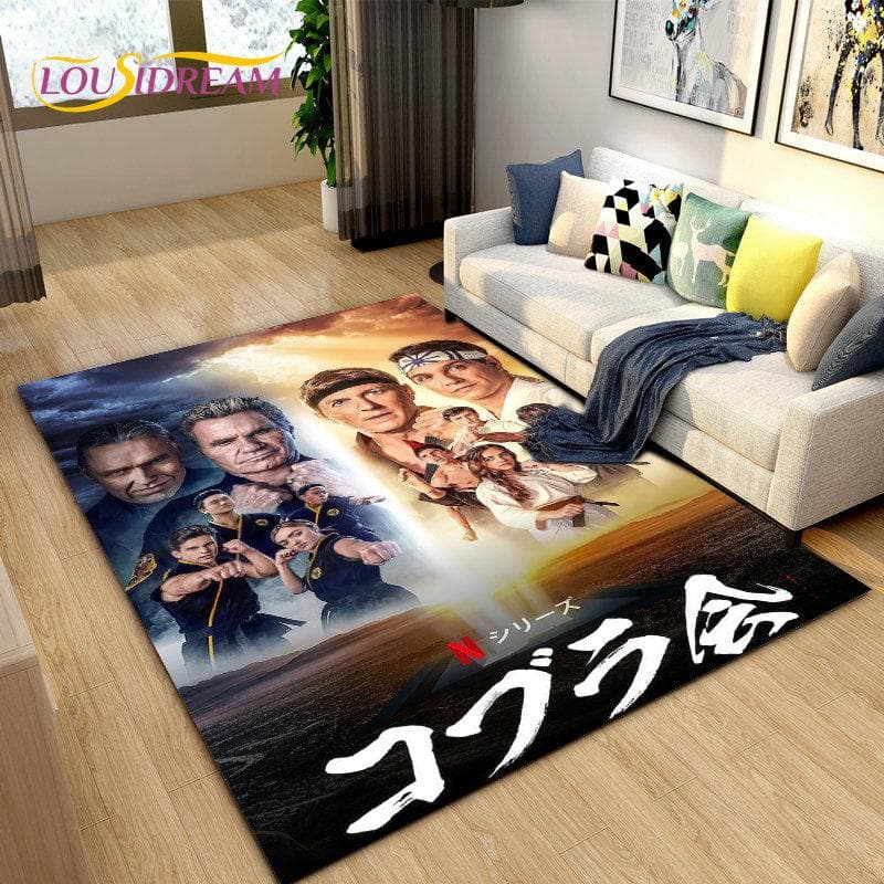 Cobra Kai Amanda TV Karate Area Rug Large,Carpet Rug for Living Room Bedroom Sofa Doormat Decoration,Kid Play Non-slip Floor Mat 40x60cm
