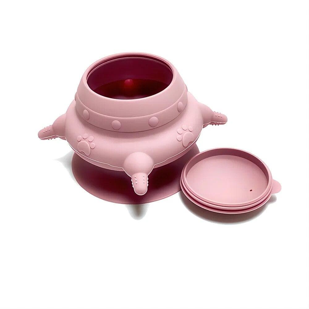 Pet Silicone Breast Feeder, Multifunctional Pet Pacifier Feeder, Puppy Feeding Bottles Food Storage Container For Kitten Dog Cat pink
