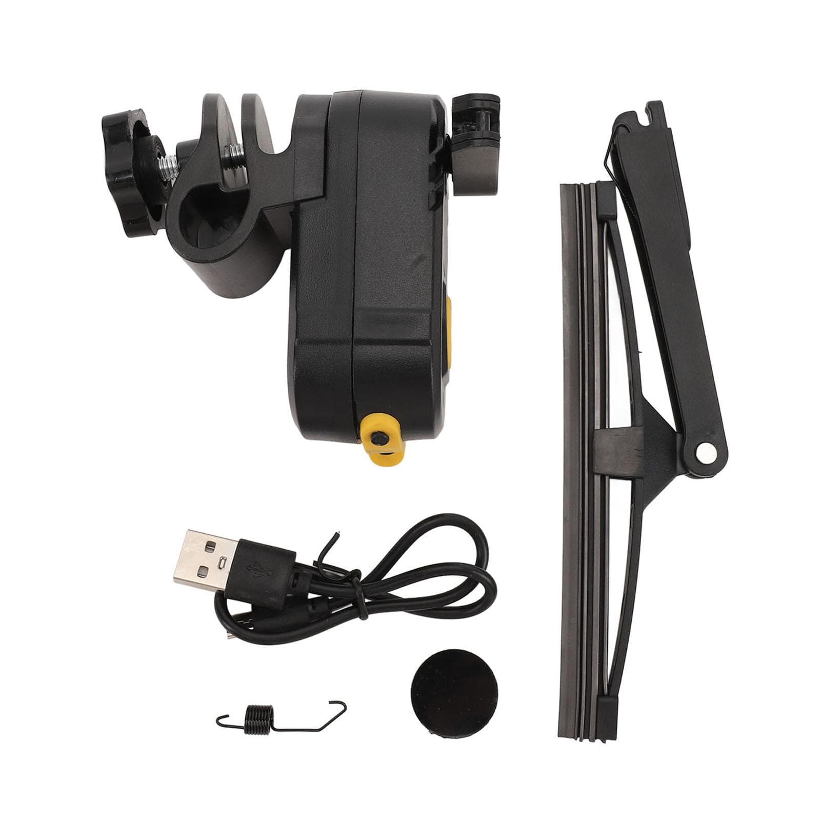 Motorcycle Windshield Wiper Water Resistant 2 Speed 170 Degree Wiping Rechargeable Windscreen Wiper