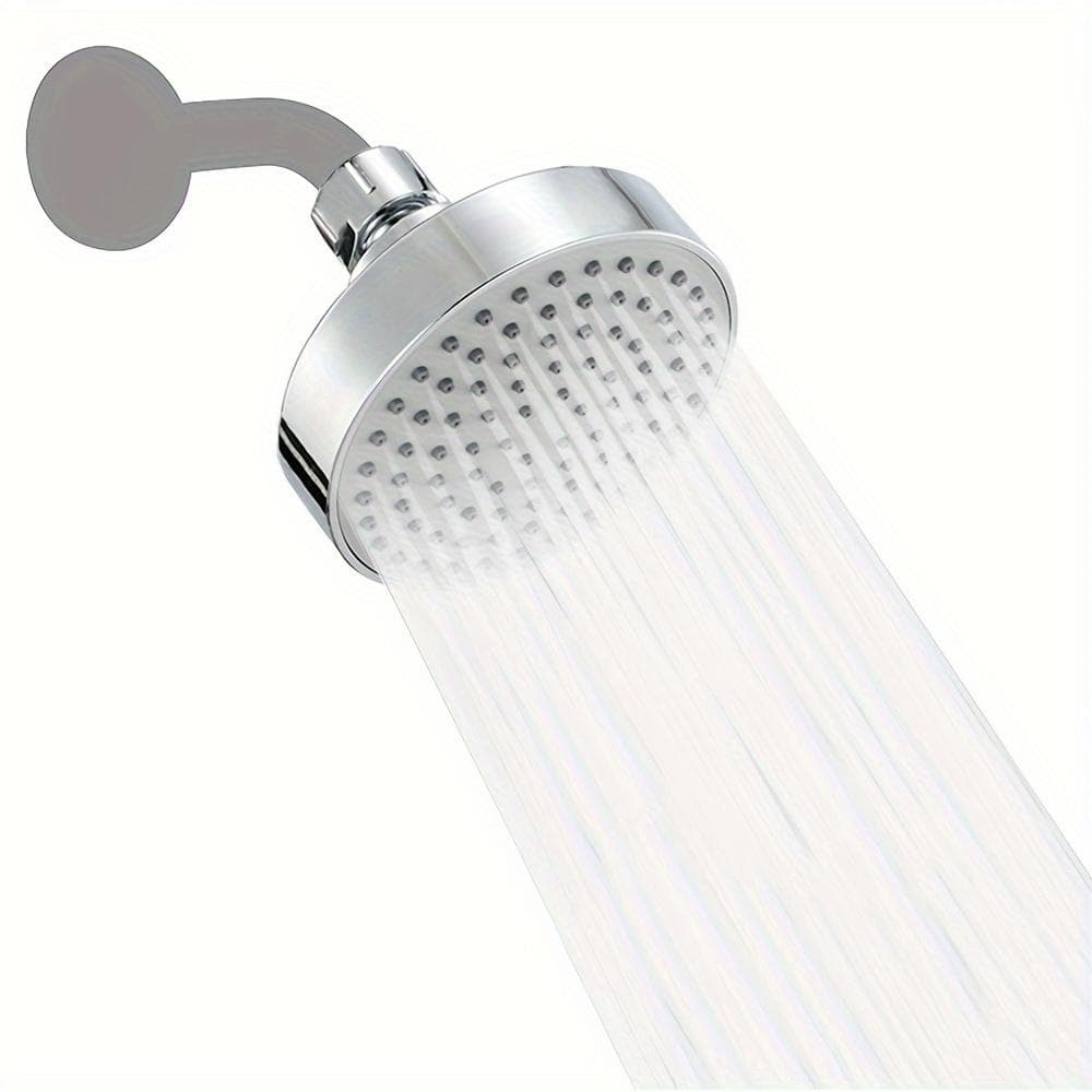 Experience the Ultimate Shower with this High-Pressure Wall Mount Round Shower Head – Perfect for Gentle Hair and Skin Care, Easy to Install,