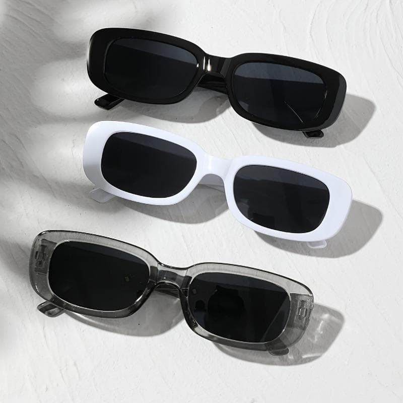 3pcs Men Square Cat Eye Glasses Fashion PC Polycarbonate Frame Full Rim for Party Casual Wear