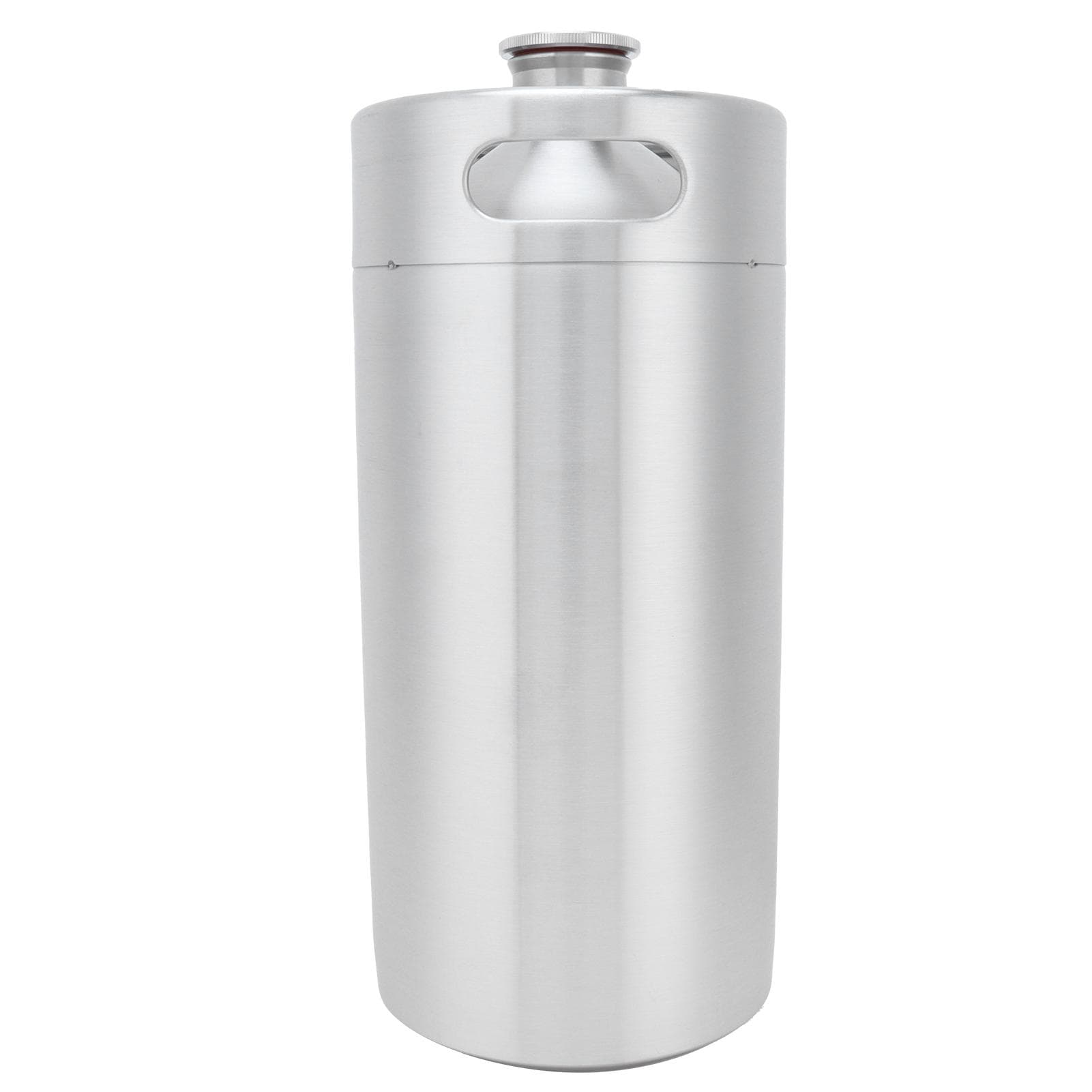 3.6L Beer Keg Mini Stainless Steel Beer Barrel with Lid for Home Hotel Winemaker Supplies
