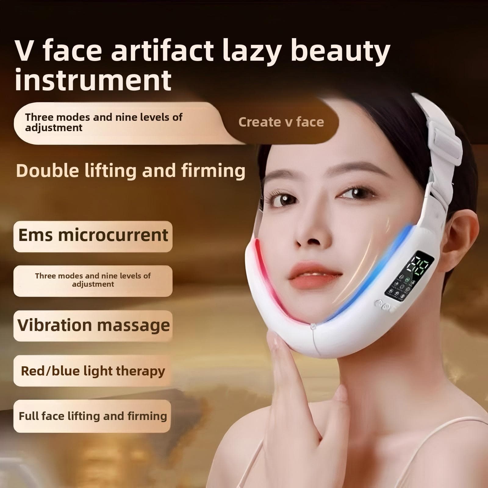Zhiyan V Face Artifact Lazy EMS Thin Face Beauty Instrument Mask Lifting Massage Firming Shaping Mask