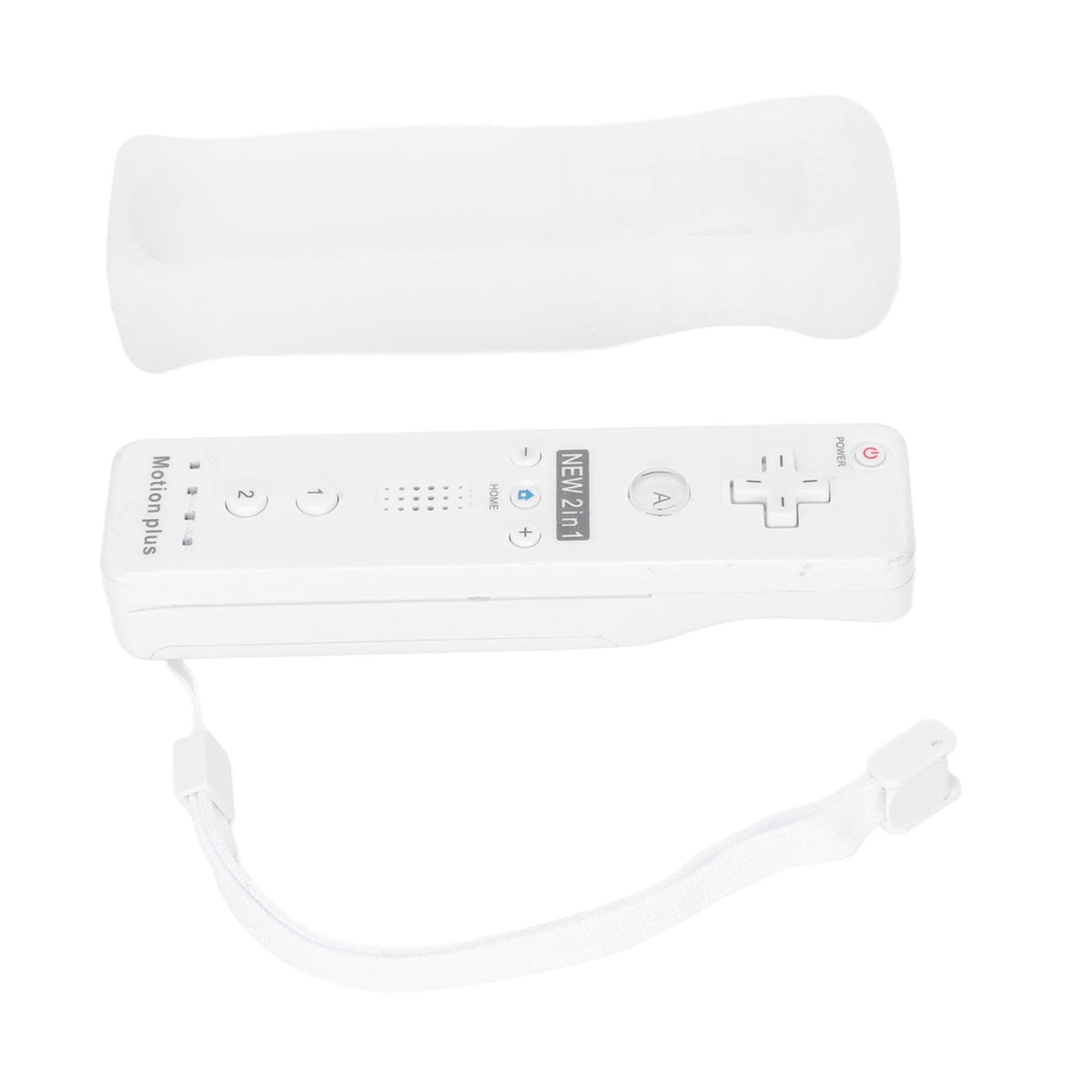 Remote Controller Vibration Sound Function Game Handle Game Console Accessories with Motion Plus white
