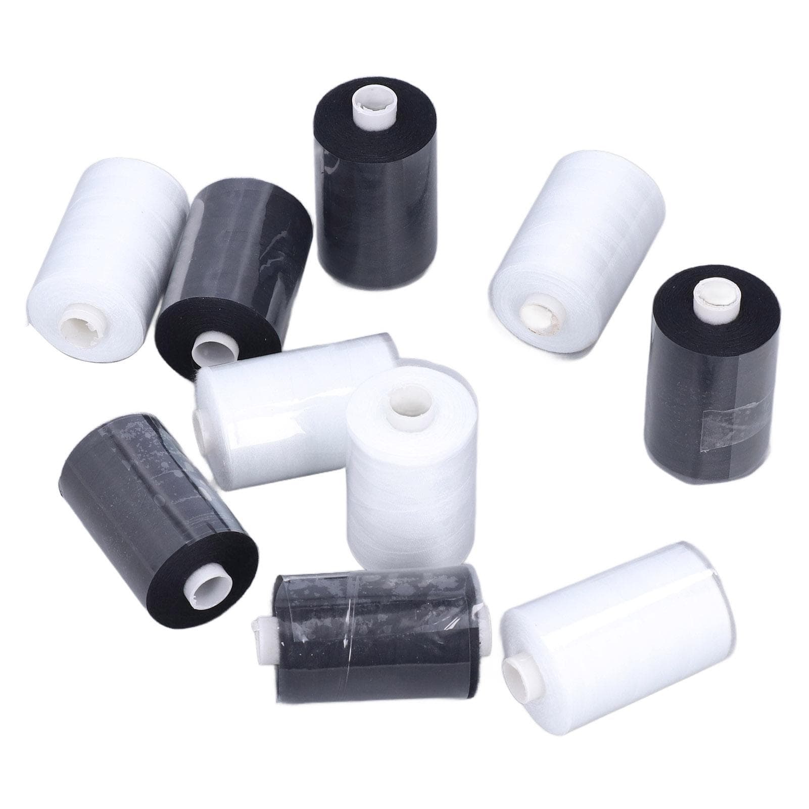 10Pcs Sewing Thread Beautiful Practical High Strength Good Toughness Black White DIY Sewing Thread