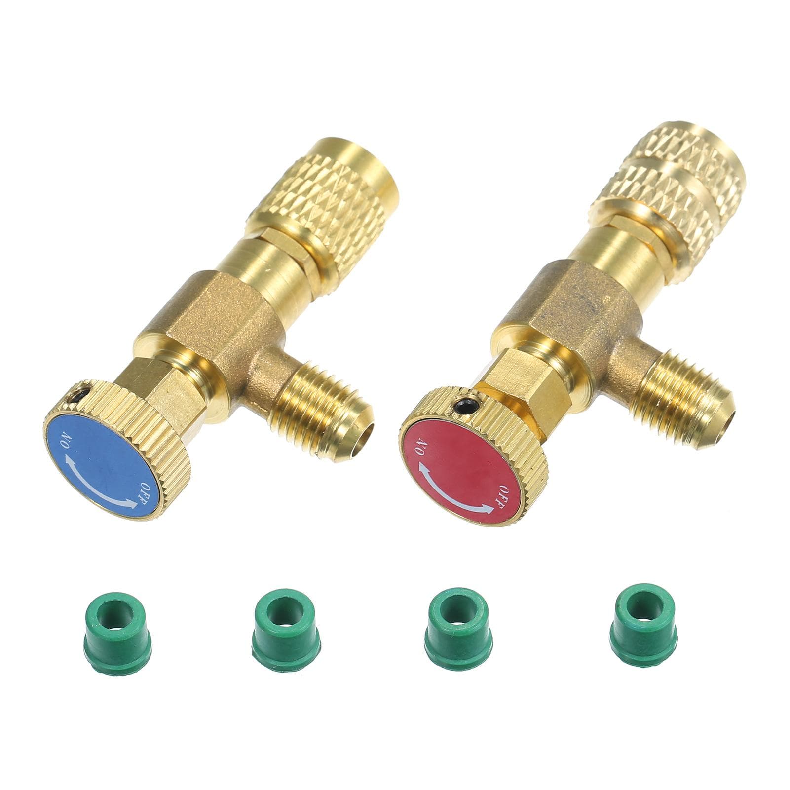 R12 R410 Refrigerant Charging Valve, Air Conditioning Refrigerant Liquid Safety Valve Copper Flow