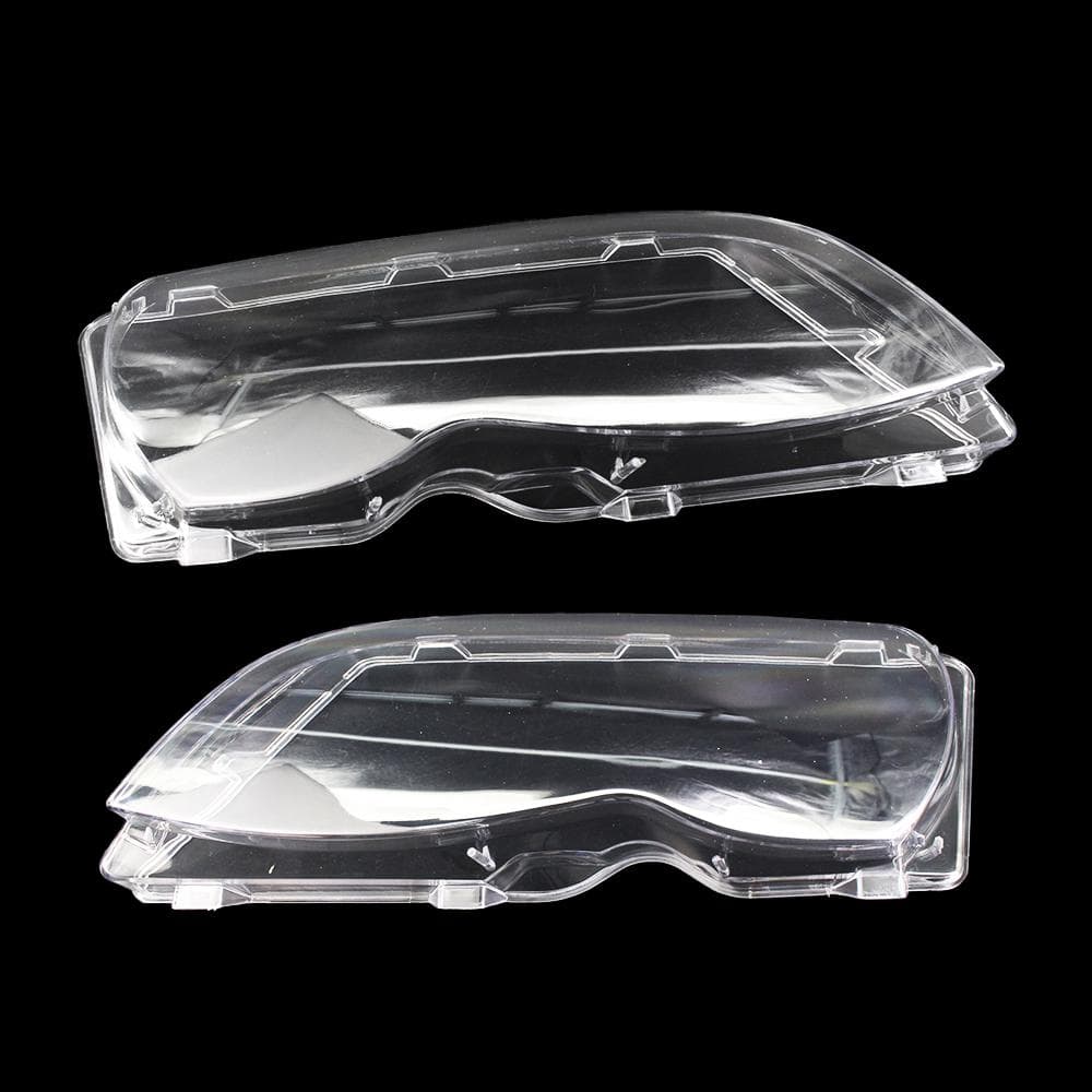 One Pair of Headlight Clear Cover Headlamp Lense Lens Front Headlamp Lens Replacemnt for BMW E46 GZ.B004 L&R clear