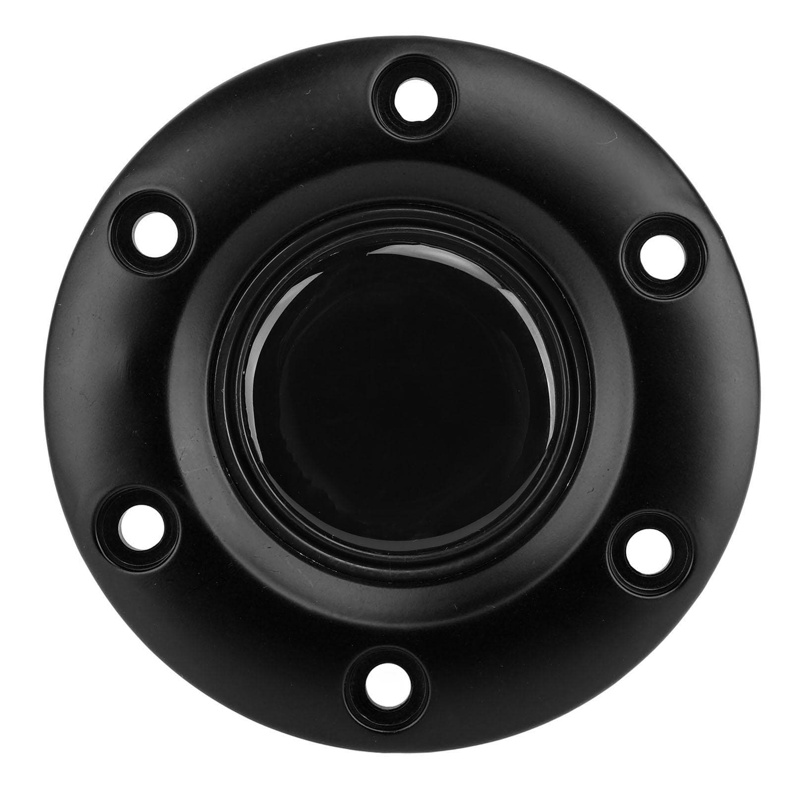 Car Steering Wheel Center Cap Interior Steering Wheel Horn Button Switch for 6 Hole Steering Wheel black