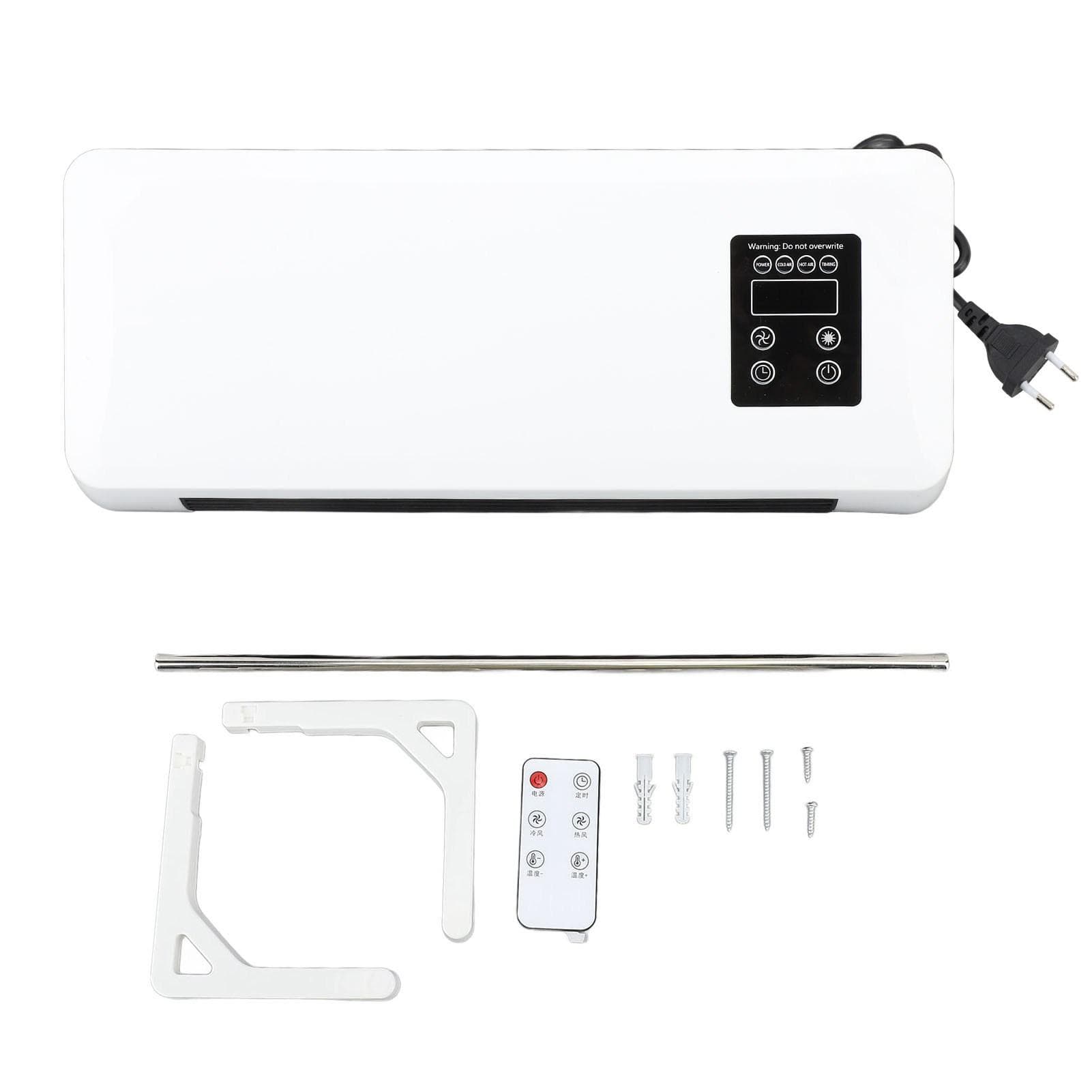 Electric Wall Heater 1500W ABS Wall Mounted Space Heater Fast Heating and Cooling Machine with