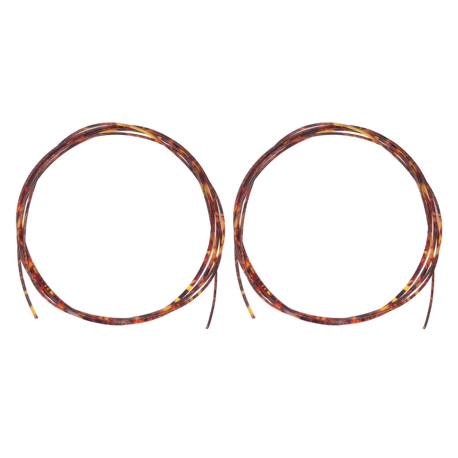 2PCS Guitar Binding Purfling Strips Celluloid Decorative Strip for Acoustic Classical Guitars