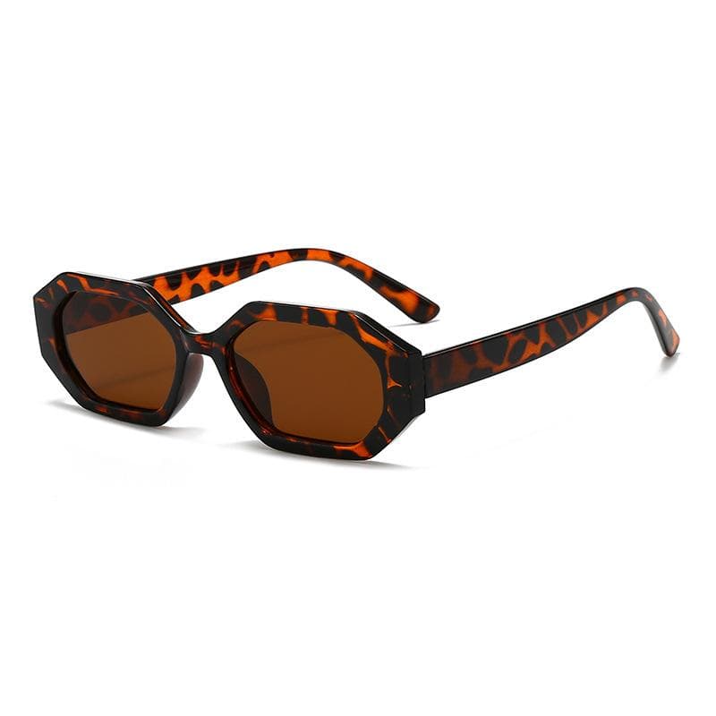 New Small Frame Irregular Sunglasses Fashion European American Beach Glasses Street Photography Hip Hop Sun Glasses Trendy 1PC